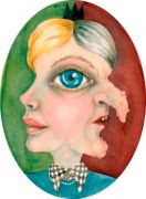 Kyklop /Cyklop - Akvarel på papir. 2017. 44x32