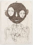 Lænestolsmonster / Armchair Monster - Tusch og blyant på japanpapir. 2018. 27x19,5 cm