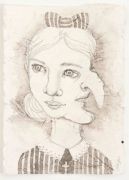 Overgangsmonster /Transition Monster - Tusch og blyant på japanpapir. 2018. 27x19,5 cm