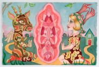 Portalen/ The Portal - Akvarel på papir.2018. 39x57 cm