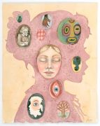 Profil. 1. /Profile 1 - Akvarel på papir. 2017. 48x38 cm.