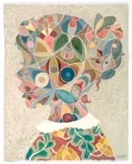 Profil. 2. / Profile 2 - Akvarel på papir. 2017. 48x38 cm.