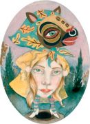 Udkantsvæsen /Fringe creature - Akvarel på papir. 2017. 21x28 cm