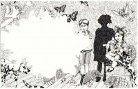 Nothings Real  - 2003. 80x 124,5 cm. Felt-tip pen on paper