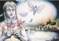 The Matchgirl - 2003. 53x73 cm. Watercolour, felt-tip pen and crayons on paper