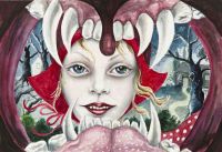 Red Ridinghood - 50,5x35,5 cm. Watercolour on paper