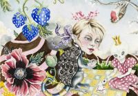 The Players - 50,5x35,5 cm. Watercolour and felt-tip pen on paper.