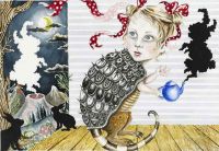 The Premonition Of The Amadillo girl.jpg - 50.5x35,5 cm. Watercolour and felt-tip pen on paper. The Premonition Of The Amadillo girl.jpg - 50.5x35,5 cm. Watercolour and felt-tip pen on paper.