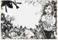 No Title 1 - 85x115 cm. Sketch for Walldrawing, Nya Ahus, Oslo.