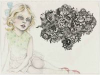 Speaking In Tongues - 57x76 cm. Pencil, watercolour and felt-tip pen on paper.