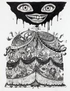 Homecoming Queen - 188 x 245 cm. Poscapen og Tusch (Indian Ink) på papir.