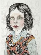 Mia - 2012, 57x40 cm. Akvarel og filtpen på papir.