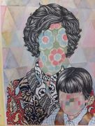 Mona & Tobias - 2012, 57x42 cm. Felt-tip pen and watercolor on paper.