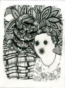 Parents_in_law - _2013, 23 x 31 cm. Indian Ink and felt-tip pen on paper.