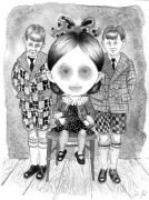 Little_Sister - _ 2014, 31 x 23 cm., tush og blyant på papir. Little_Sister - _ 2014, 31 x 23 cm., tush og blyant på papir.